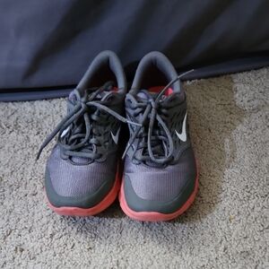 Nike Gray and Pink Athletic Shoes